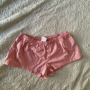 Brandy Melville red gingham shorts